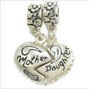 Charm mother-daughter split two piece heart bra