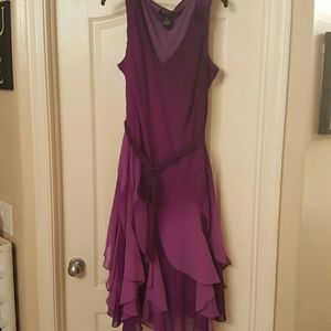 Beautiful purple summer or spring dress.