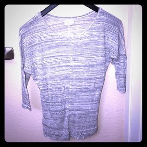 Sheer dolman sleeve top