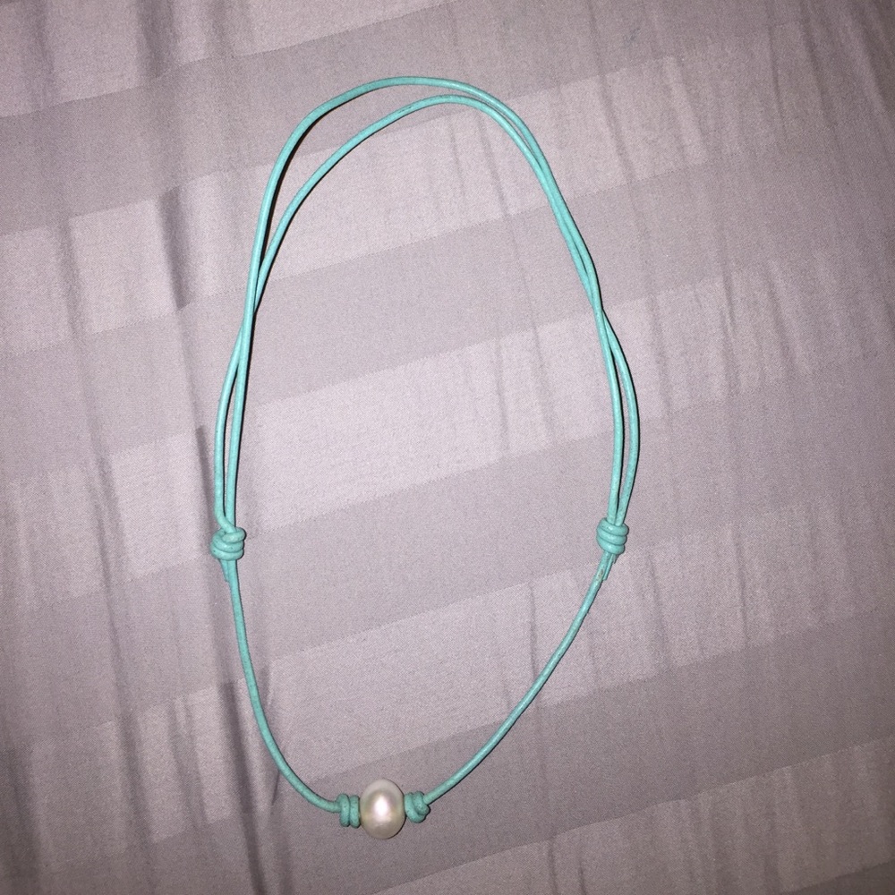Turquoise pearl necklace