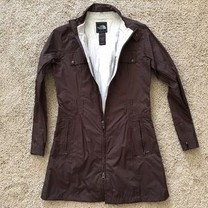 Brown rain jacket!