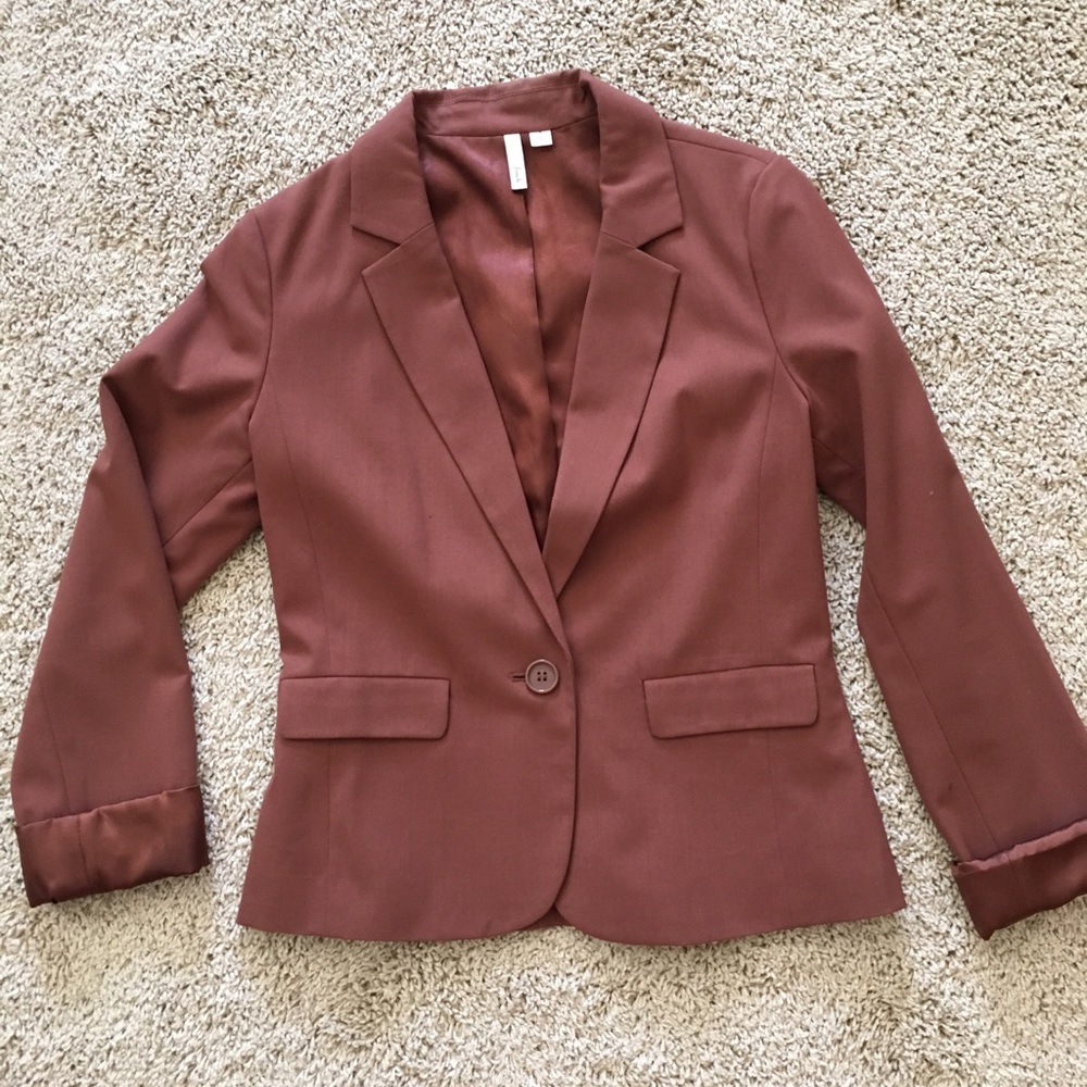 Pretty brick colored blazer from Nordstrom