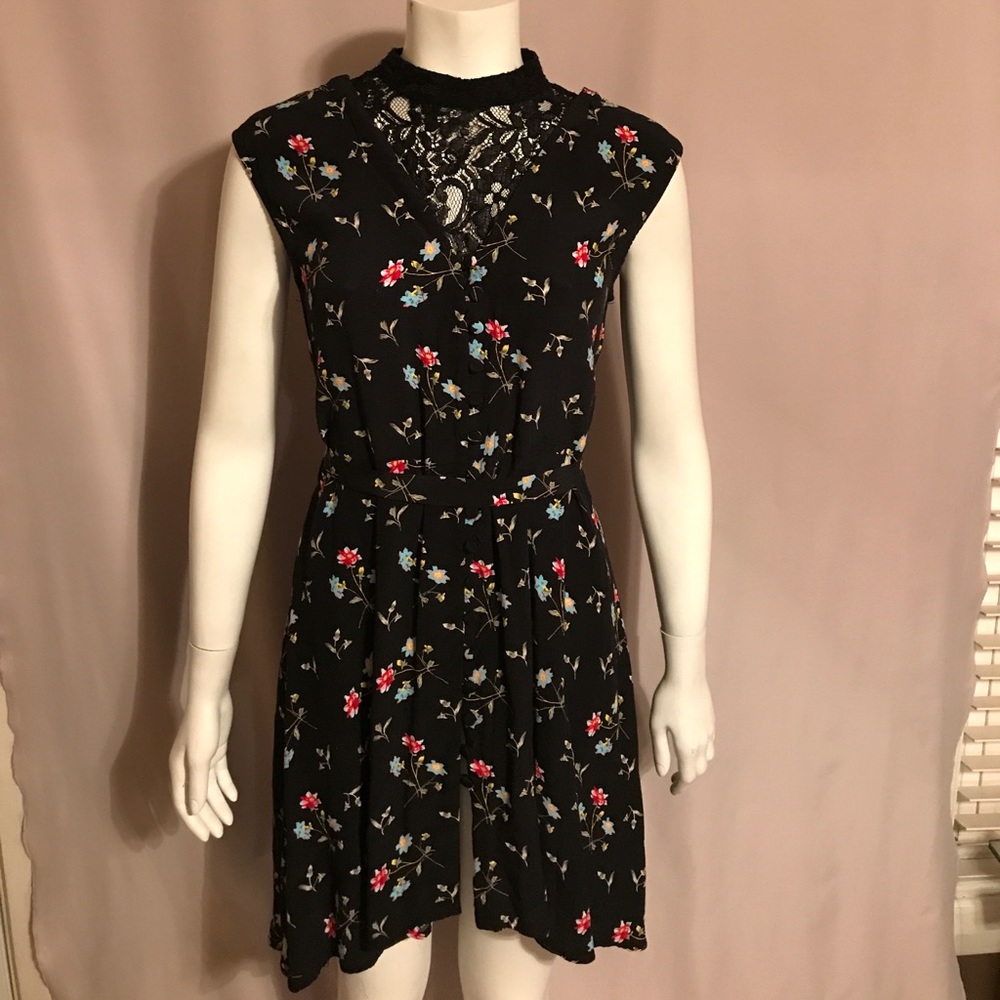 Asos floral and lace dress