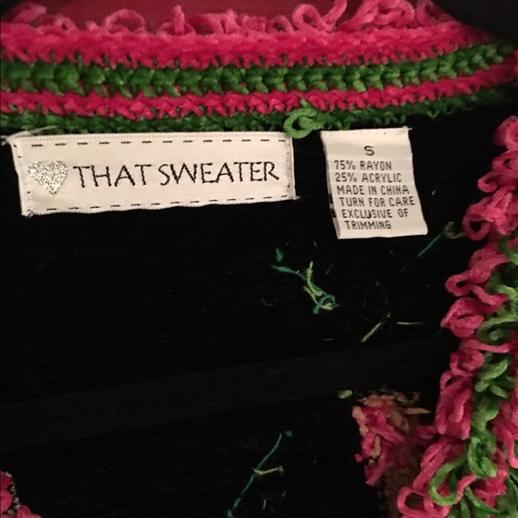 That Sweater Small, embellished monkeys-mint cond. - Picture 2 of 6
