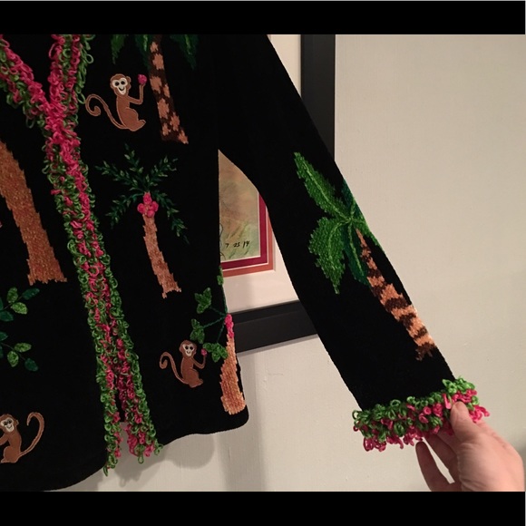 That Sweater Small, embellished monkeys-mint cond. - Picture 4 of 6