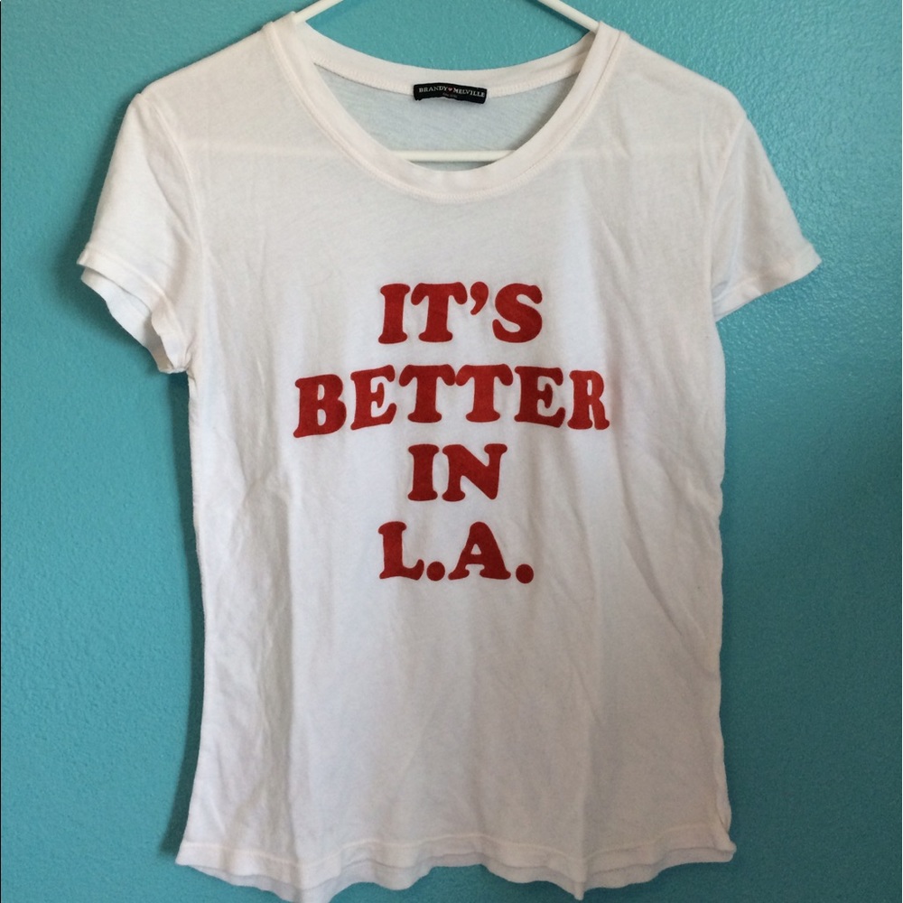 Brandy Melville "It's Better in LA" Graphic Tee