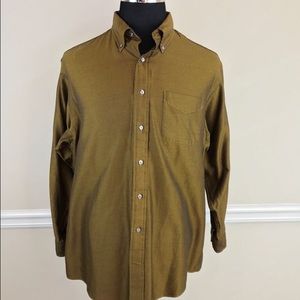 Brooks Brothers SolidBronze mens long sleeve shirt