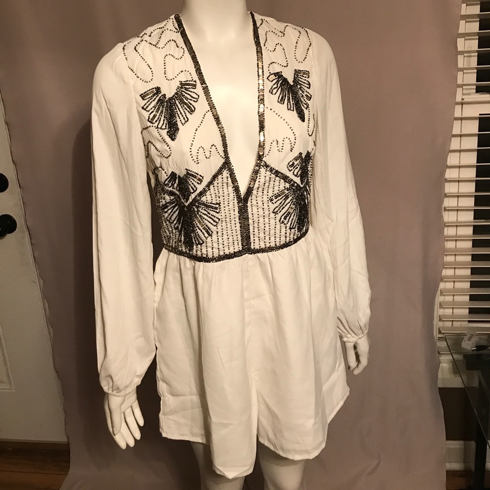 Nasty Gal Sequin Romper