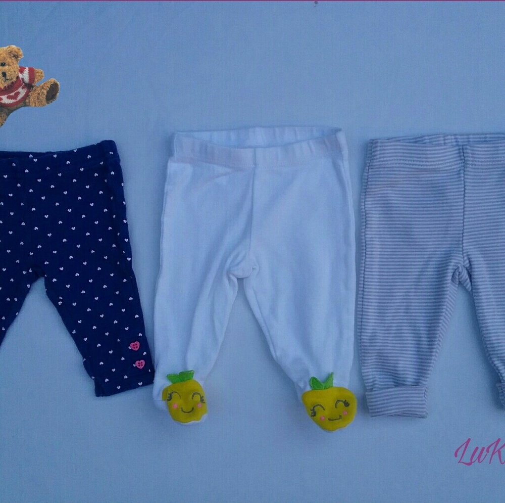 3 Carter's bottoms NB