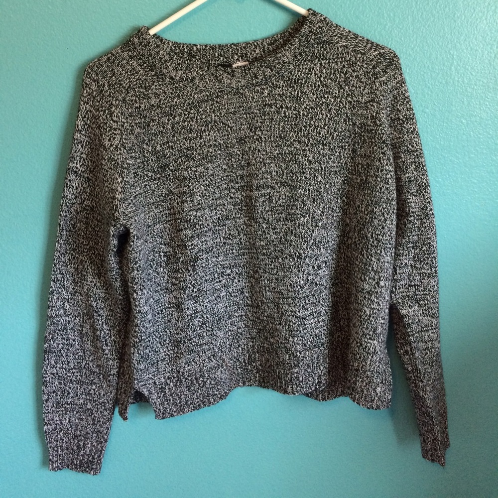 H&M black/gray/white sweater