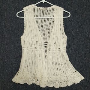 F21 Crochet Vest