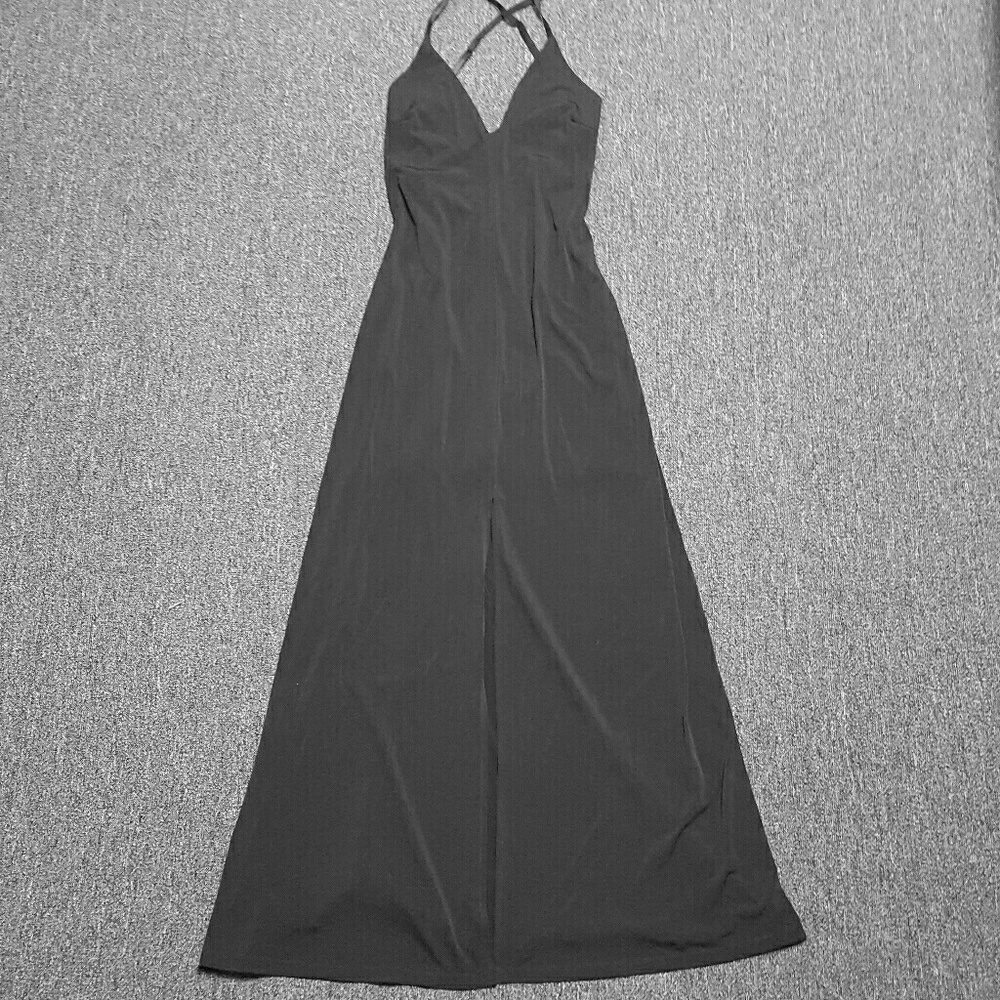 Black sexy maxi dress