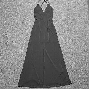 Black sexy maxi dress