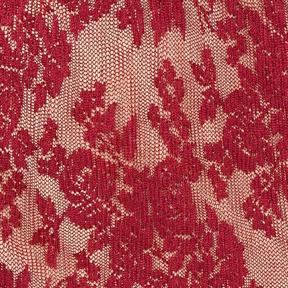 RED LACE MIDI DRESS - Picture 10 of 10