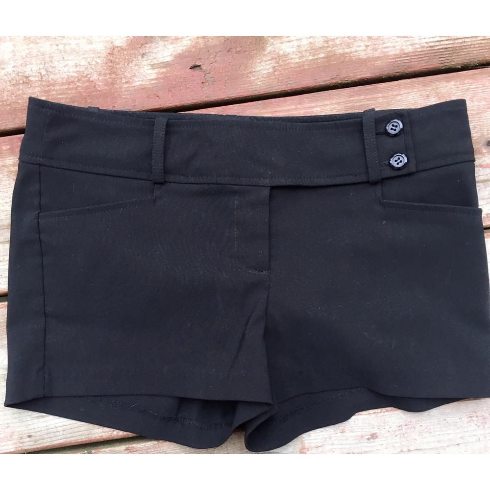 NWOT Dressy "Daisy Duke" Black Shorts