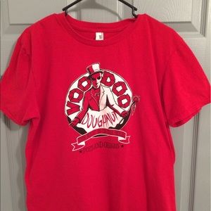 (Large) Voodoo Donuts t-shirt, worn.