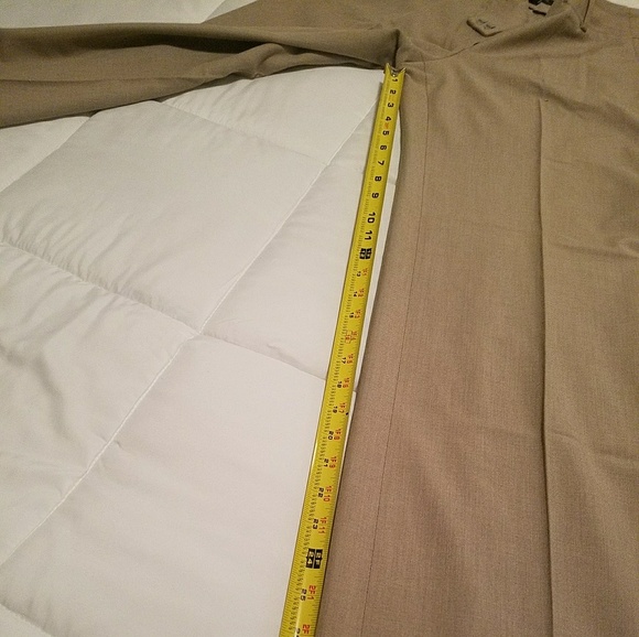 ANN TAYLOR career wide leg tan pants - Picture 5 of 7