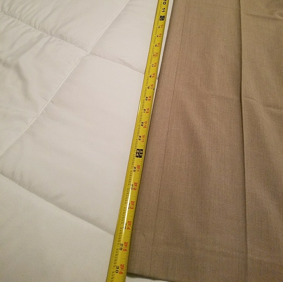 ANN TAYLOR career wide leg tan pants - Picture 4 of 7