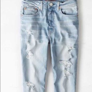 Distressed boyfriend fit jeans size 2