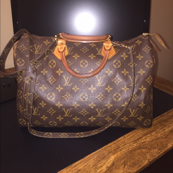 Authentic Louis Vuitton Speedy 35 with Strap - Picture 1 of 6