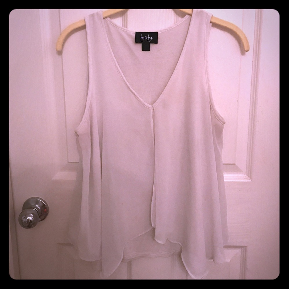 White Flowy Blouse