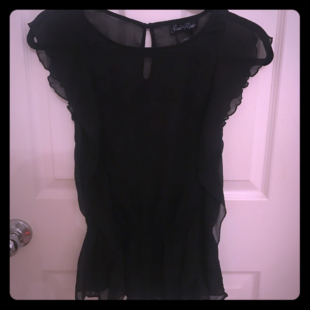 Black Sheer Blouse