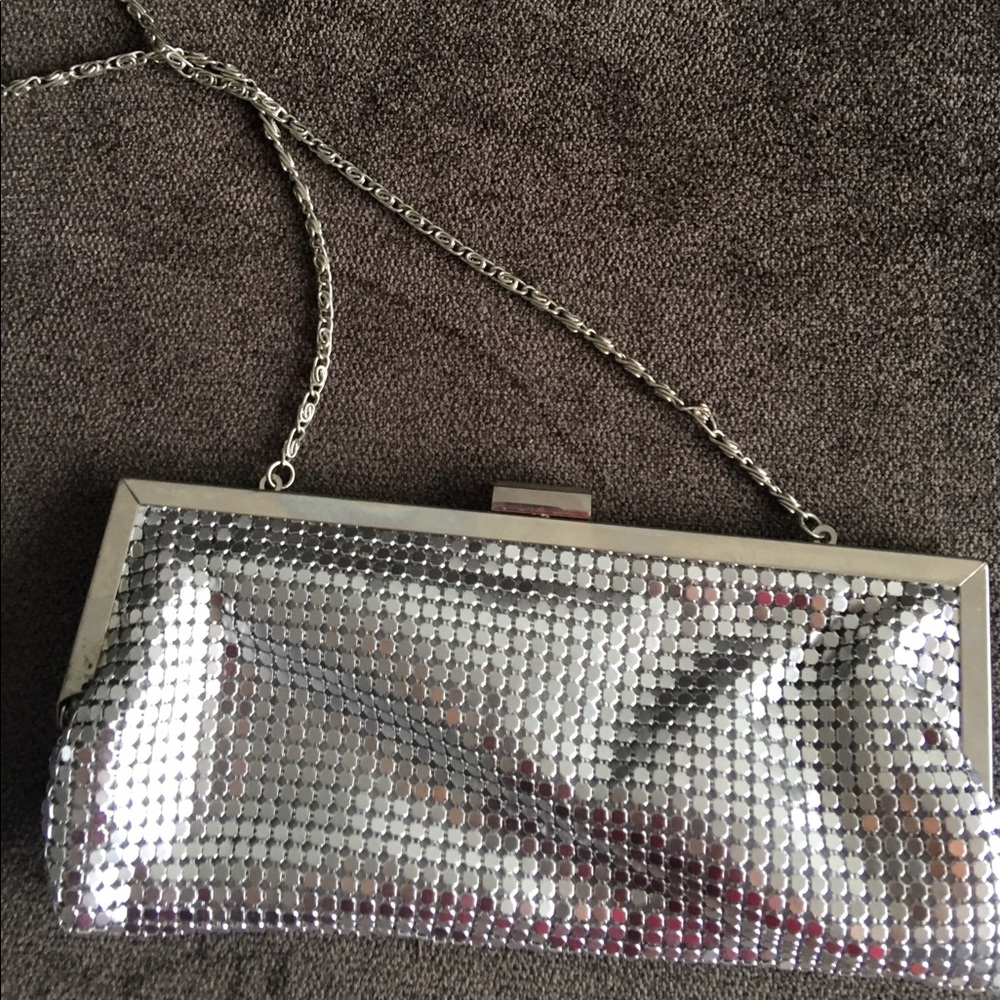 Silver metallic purse
