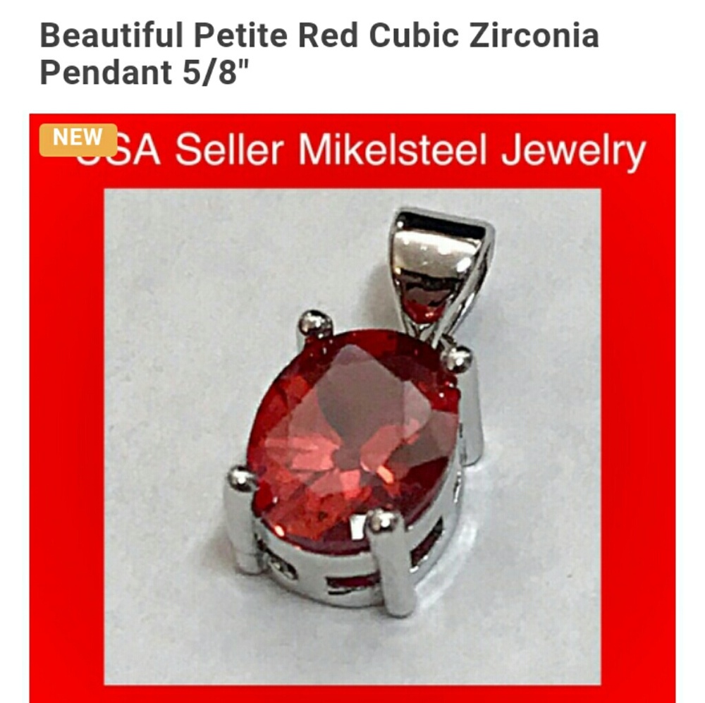 Red ruby pendant