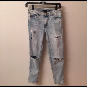H&M designer label distressed denim size 2