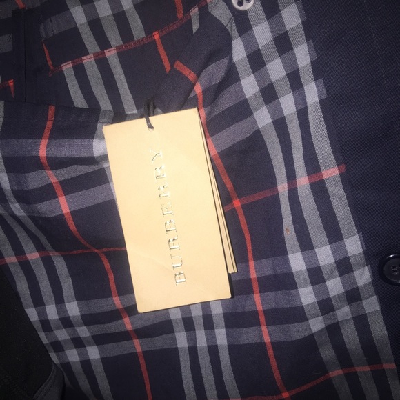 Burberry Trench Coat (dark blue) full length.