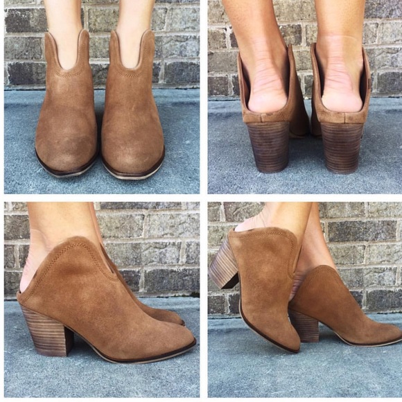 Genuine Suede Distressed Closed Toe Mule Clog - Picture 5 of 6