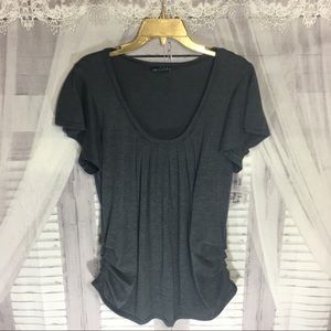 Gray Cap Sleeve Women's top