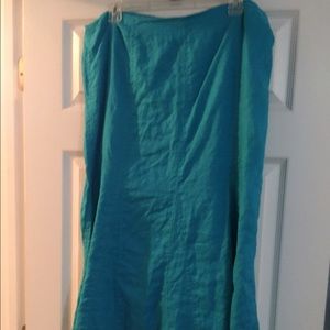 EUC-100% linen skirt