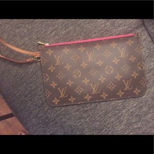 Authentic Louis Vuitton Monogram MM Wristlet.