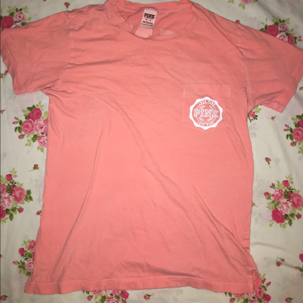 Neon orange PINK tee