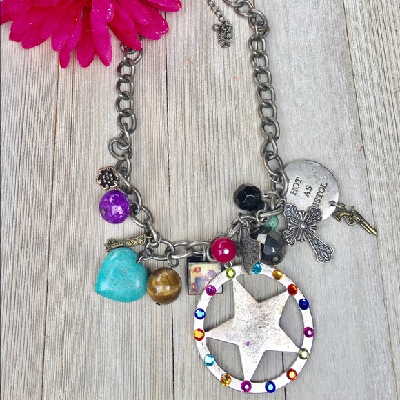 Jewelry - Hot As Pistol Wild West Gemstone Necklace
