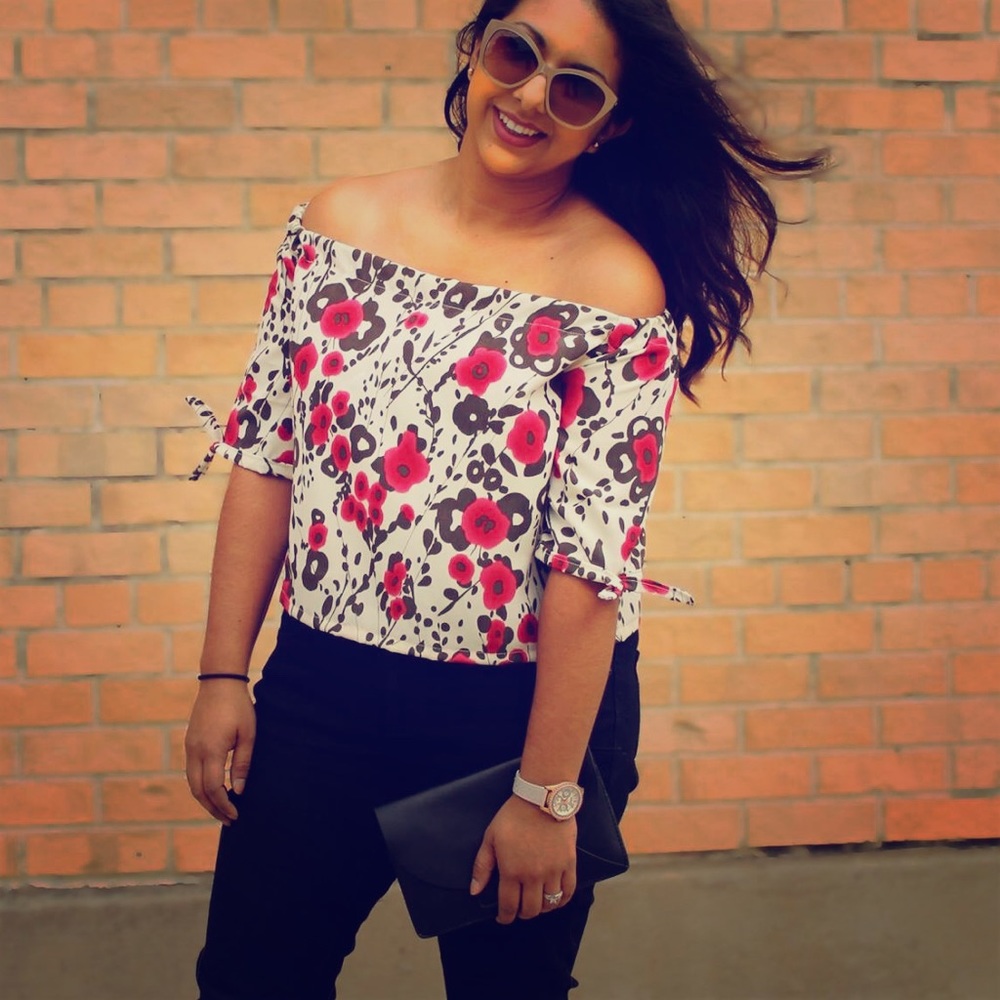 Off Shoulder Crop Top