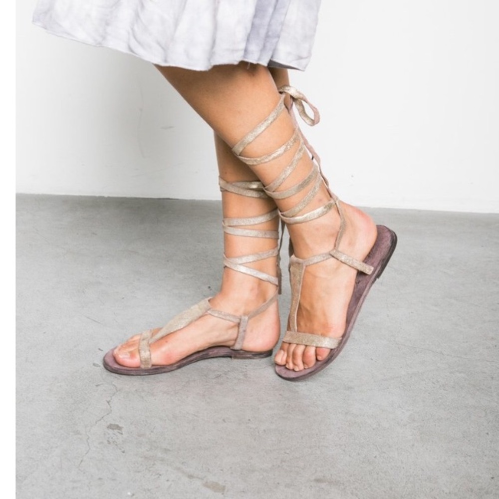 Free people gladiator wrap sandals