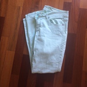Mint Green Gap Skinny Jeans