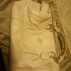 White coach bag
