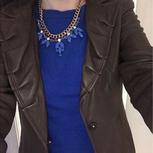 Elie Tahari leather blazer
