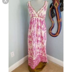 LOFT 100% silk maxi dress
