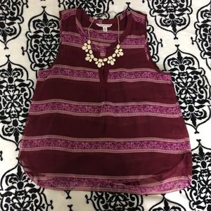American Eagle Sheer Tank with Necklace Included