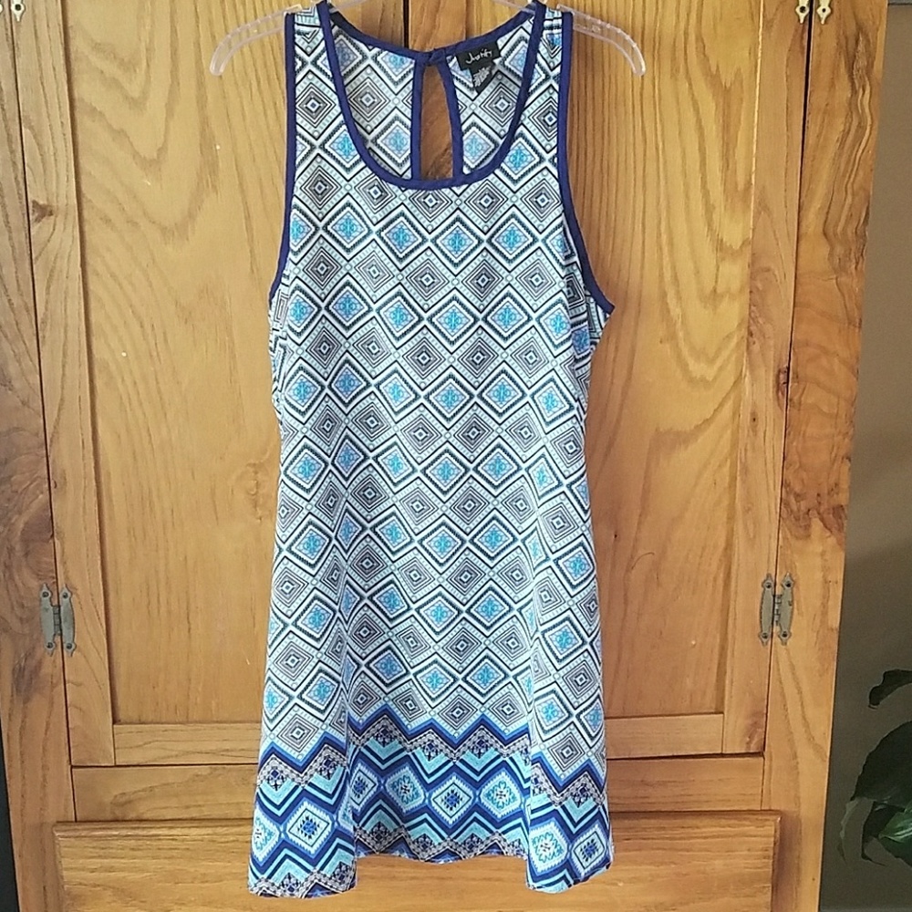 Geometric patterned summer dress