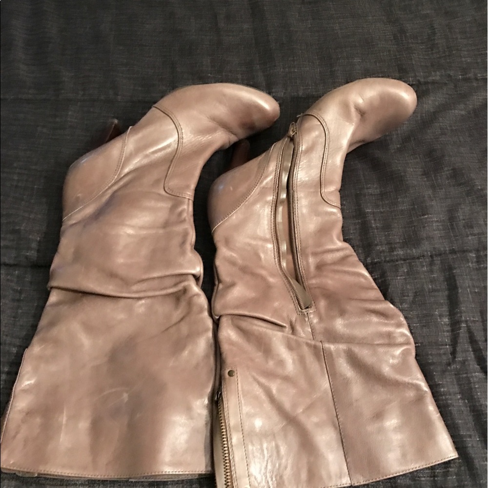Guess Tan Leather Boots
