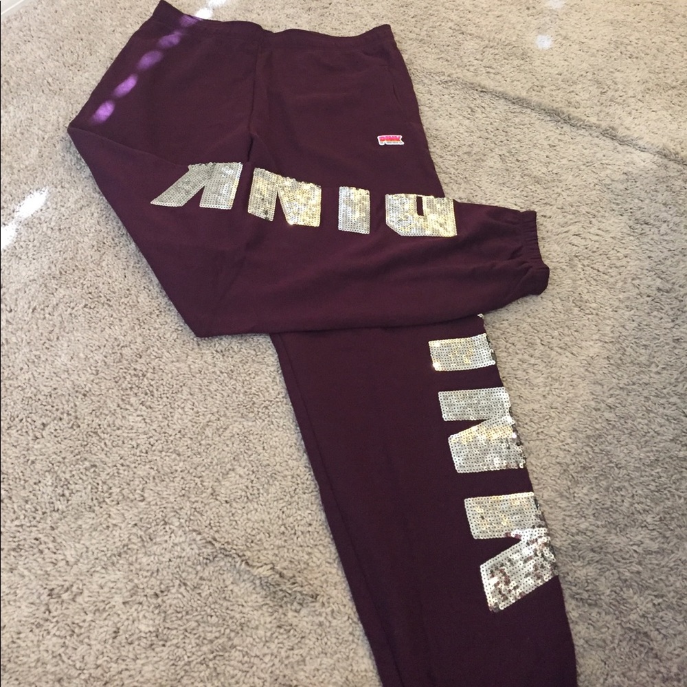 Pink campus bling pants