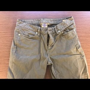 Tory Burch olive women's jeans size 29