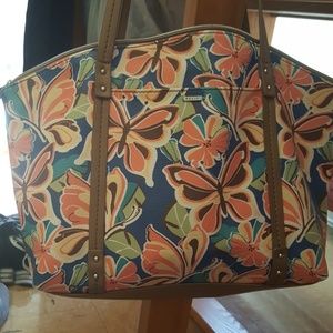 Relic butterfly print handbag