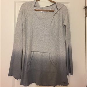 Calvin Klein Performance hooded ribbed shirt