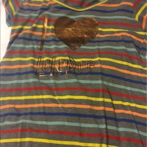 LuLaRoe XXS Classic Tee Vintage Stripe